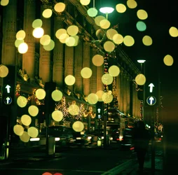 Julbelysning på Oxford Street